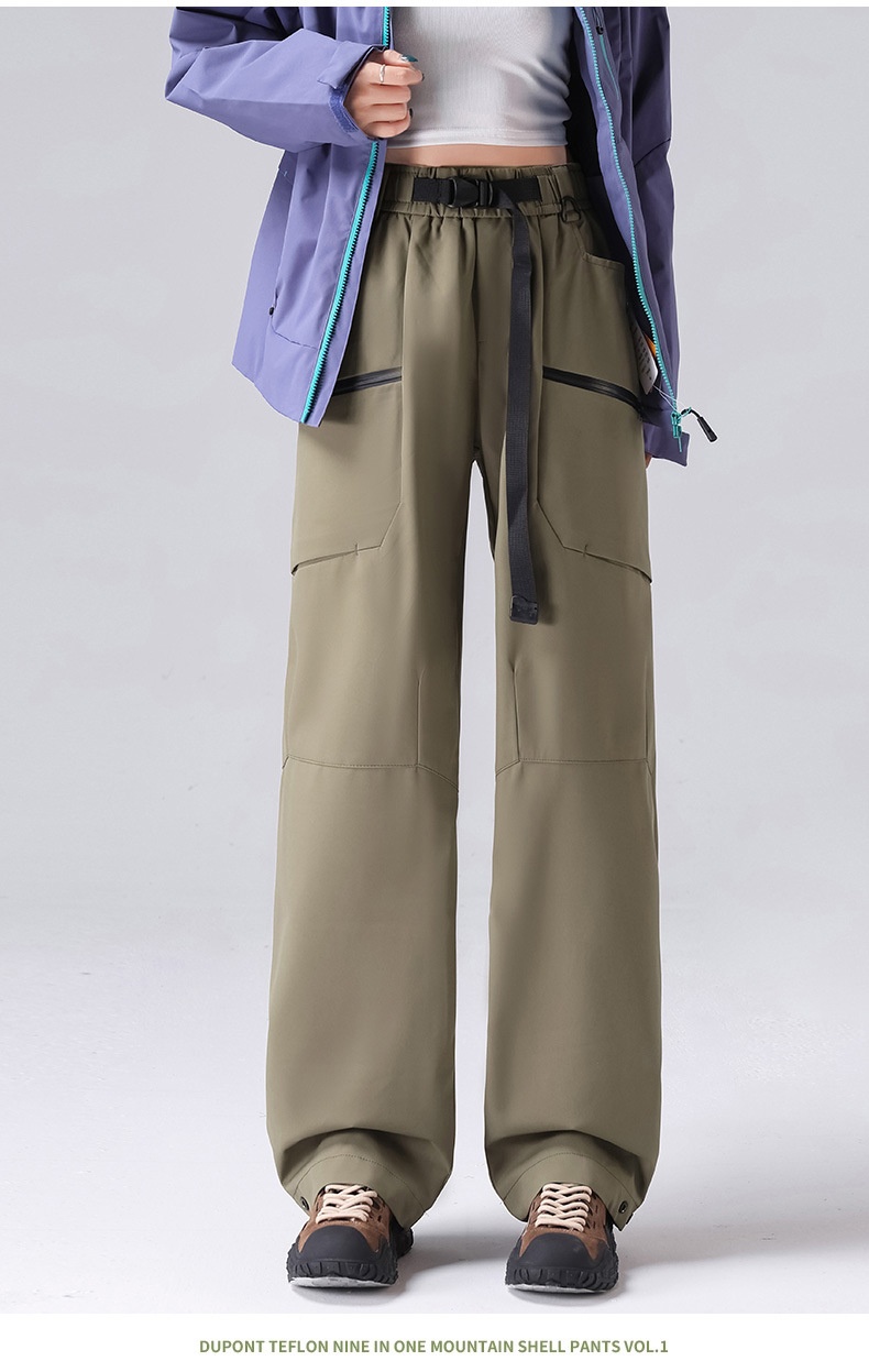 001 Luo Tuo Giacca a vento da donna, autunno e inverno, 3 in 1, antivento, impermeabile, cargo, per uomo, casual, sport, sci_voghion.com