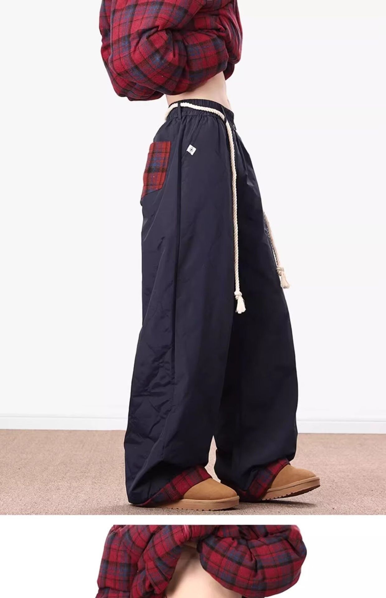 Pantalones de invierno informales, gruesos, impermeables, resistentes al viento y al esquí, de algodón con estampado de calabaza de calidad original (001). Estilo moderno para hombre._voghion.com