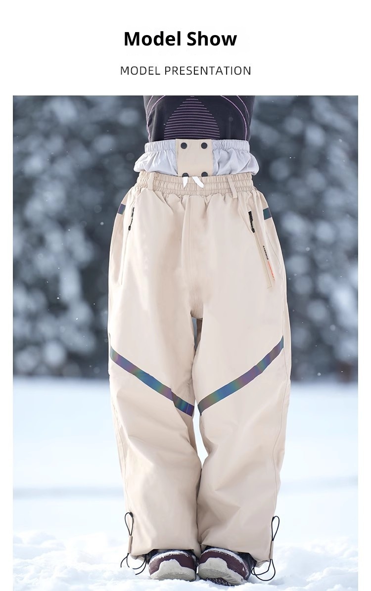 Pantalons de snowboard d'hiver coupe-vent et imperméables pour hommes et femmes, équipement professionnel de ski et de plein air disponible en gros. En stock._voghion.com