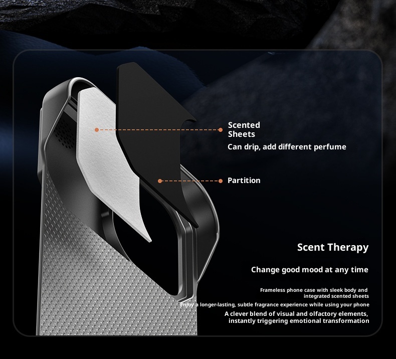 Custodia magnetica per telefono TechGlobe compatibile con iPhone 17 Pro Max Aroma, vernice metallizzata 16, senza cornice, texture in pelle 15_voghion.com