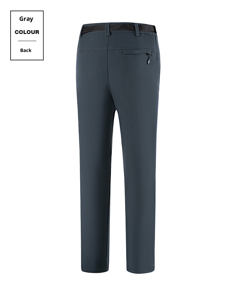 001 Cross-Border Outdoor Soft Shell Winter Skiing Hiking Loose Windproof Waterproof Softshell Pants Thickened Warm_voghion.com