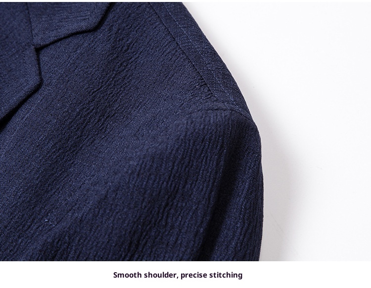 QFV507045555501<2 QFV507045555501<2 Nuovo marchio, etichetta tagliata, primavera e autunno, da uomo, colletto piatto, trendy, casual, da tutti i giorni, blazer singolo 055_voghion.com