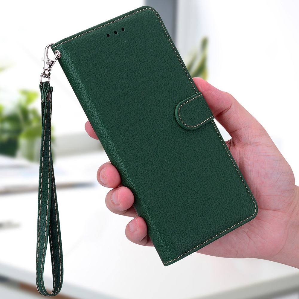 Étui à rabat TechGlobe compatible avec iPhone 16E Pro Max, en cuir, avec fente pour cartes et aimant magnétique, compatible avec Samsung S25 et Xiaomi._voghion.com