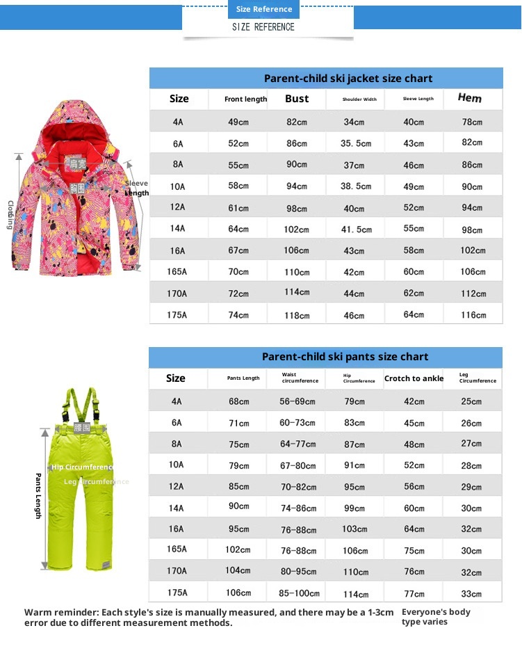 001 Outdoor-Kinderanzug-Set, bestehend aus einem einteiligen Overall für Jungen und Mädchen, winddicht, wasserdicht und warm, mit passender Winter-Skijacke und -hose_voghion.com