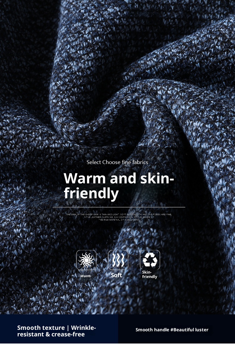 Herren-Pullover mit Reißverschluss, locker gestrickt, Herbst/Winter, Fleecegefüttert, verdickt, für den Großhandel, Herren-Strickjacke mit Reißverschluss, Herbst/Winter_voghion.com