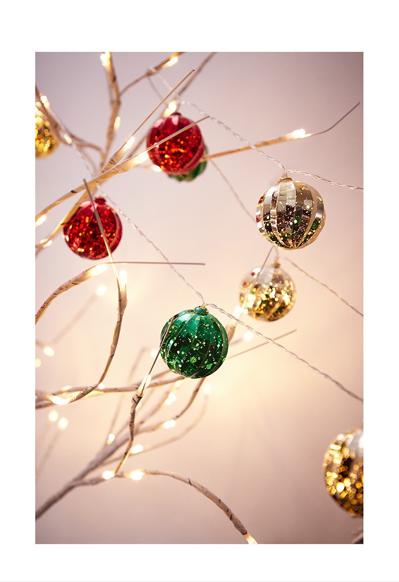 Decorazione per finestra transfrontaliera Lillian, stella elettrolitica, albero di Natale, disposizione d'atmosfera, luci a LED Tienlu Ball_voghion.com