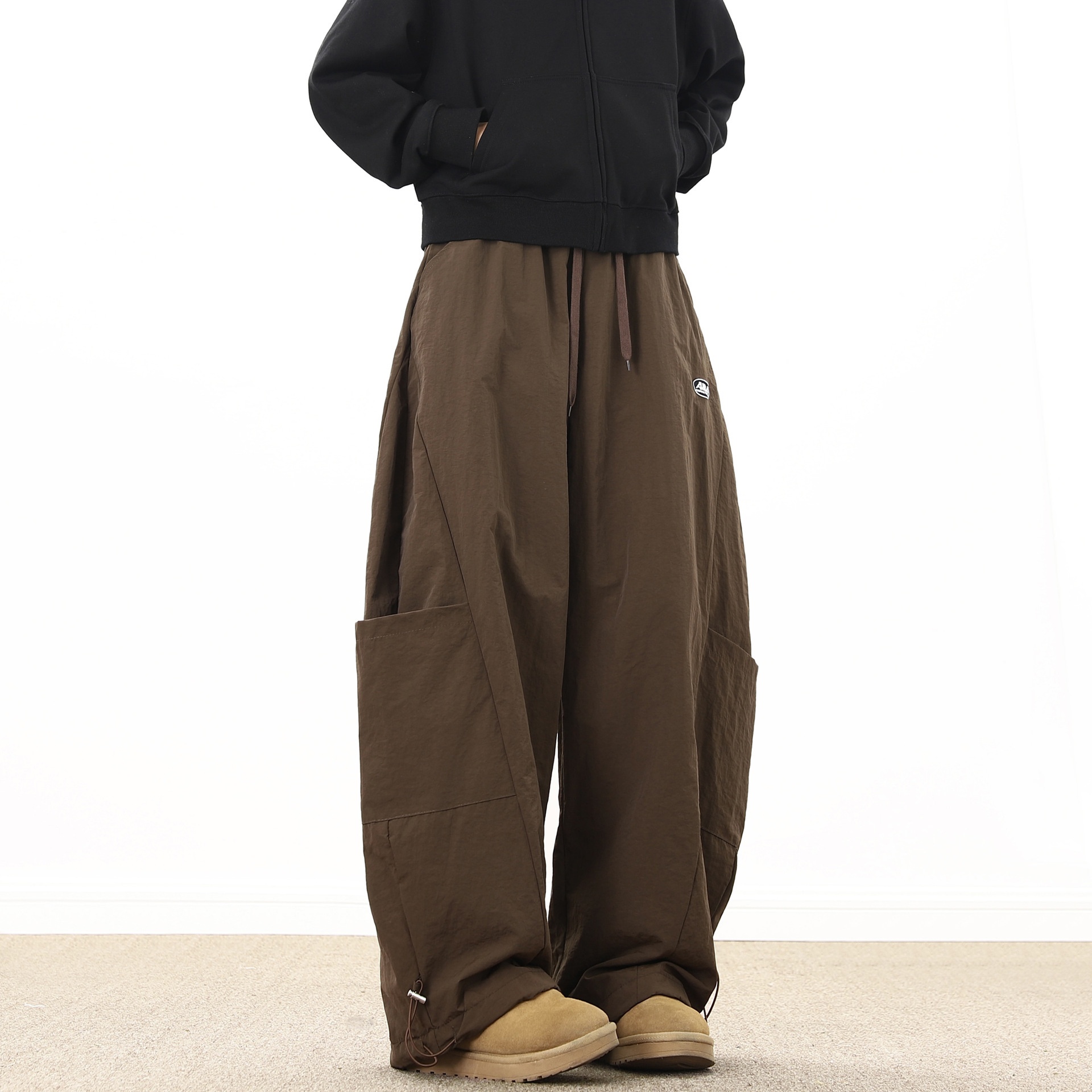 001 Clean Fit Curved Knife Pants For Men, Sprin Autumn Trendy Brand, Windproof And Waterproof, Outdoor Skiin, Free_voghion.com