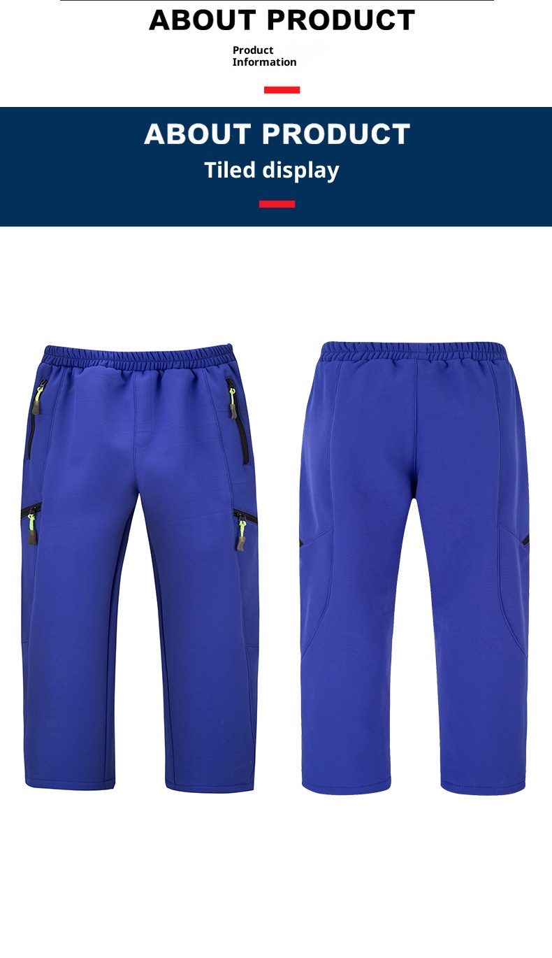 001 Calça Infantil Impermeável para Caminhadas e Esqui, Unissex, Corta-Vento e Quente, Ideal para Atividades ao Ar Livre no Outono e Inverno_voghion.com