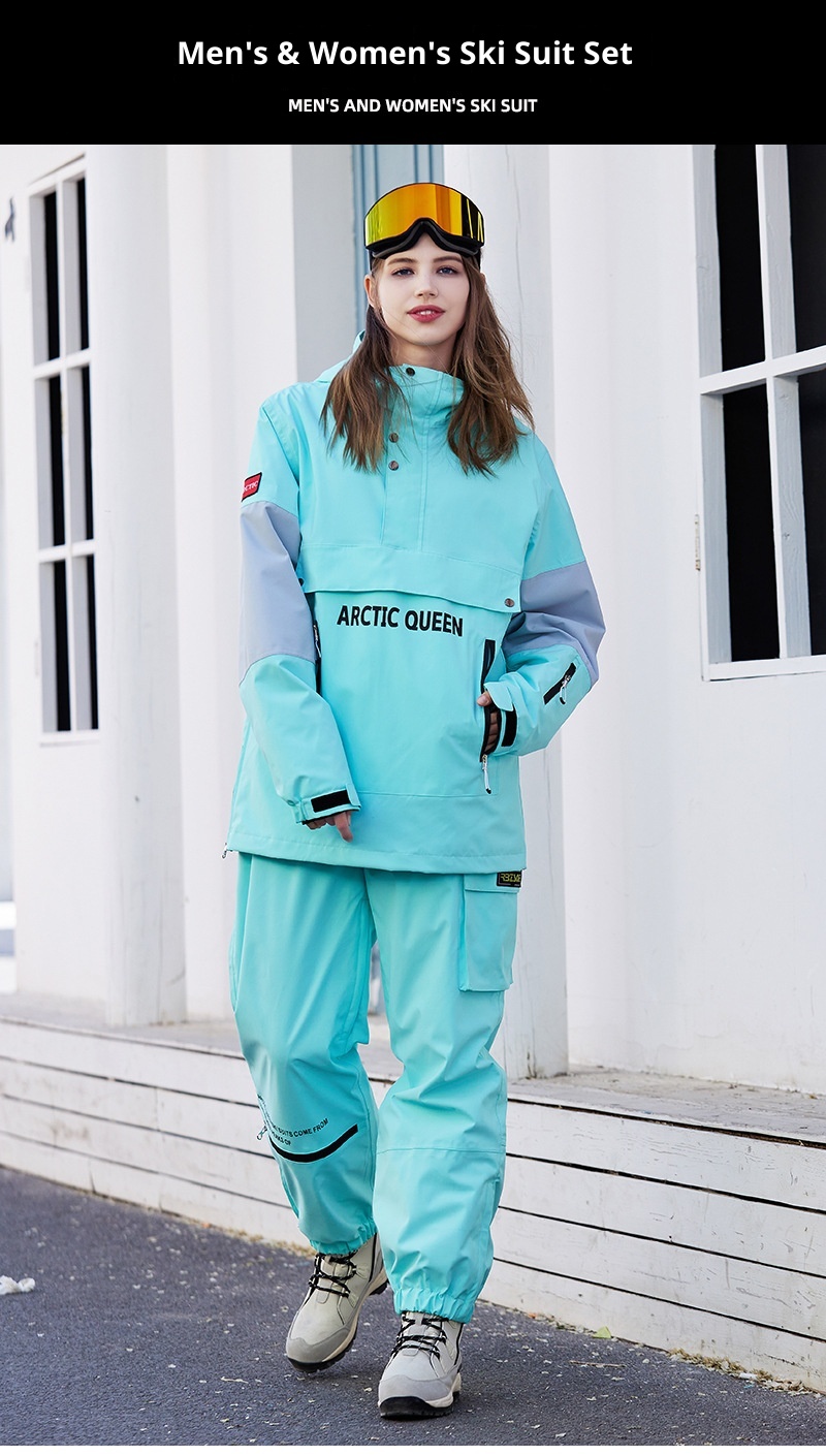 001 New Set For Men Women, Hoodie Set, Oversized Snowboard And Snow Ski Suit_voghion.com