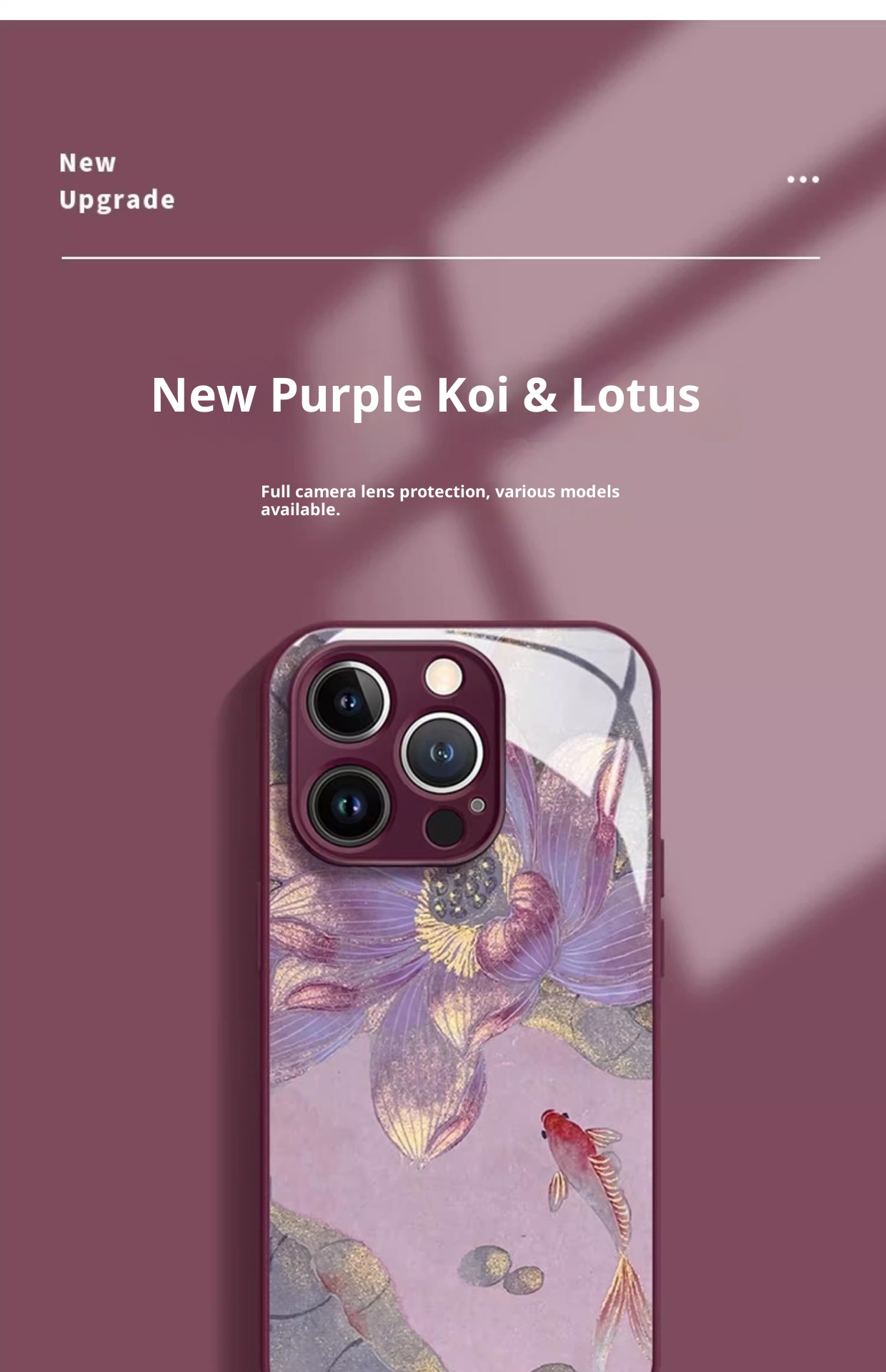 TechGlobe Koi Lotus Suitable For 15 National Trend Phone Case IPhone 13 Pro Liquid 12 Glass 7 High-end Full Coverage_voghion.com