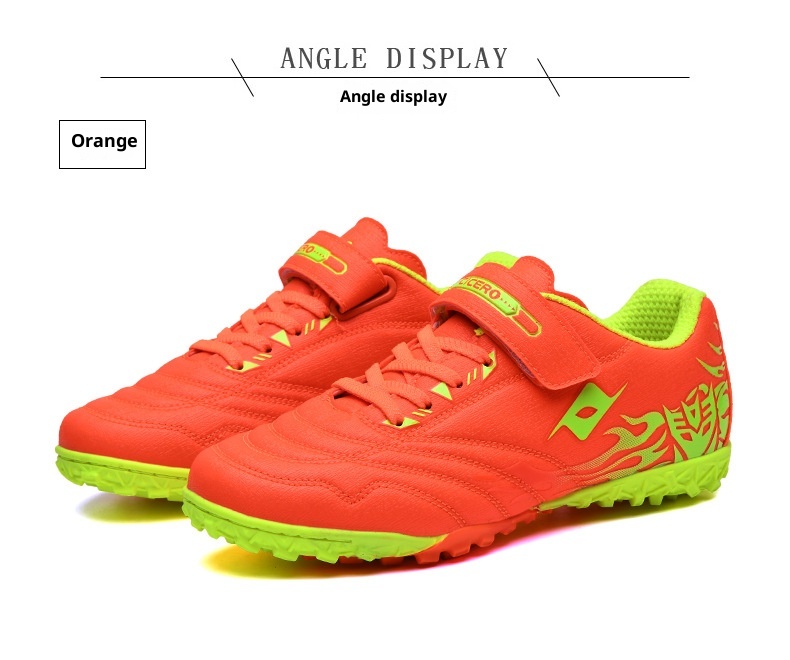 ShoeGlobe Youth TF Fußballschuhe für Kinder, Schüler und Jungen mit Klettverschluss_voghion.com