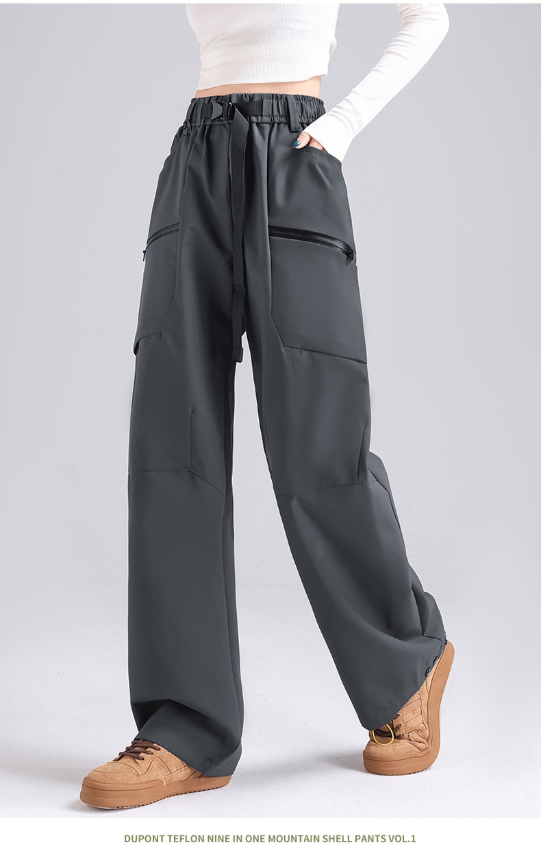 001 Luo Tuo Giacca a vento da donna, autunno e inverno, 3 in 1, antivento, impermeabile, cargo, per uomo, casual, sport, sci_voghion.com