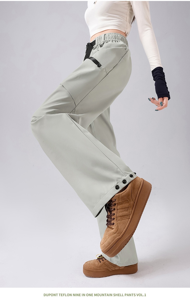 001 Luo Tuo Giacca a vento da donna, autunno e inverno, 3 in 1, antivento, impermeabile, cargo, per uomo, casual, sport, sci_voghion.com