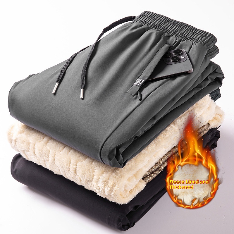 001 Roupa masculina de algodão para atividades ao ar livre, lã de cordeiro impermeável e à prova de vento para o inverno, forrada com lã grossa para esqui no nordeste dos EUA._voghion.com