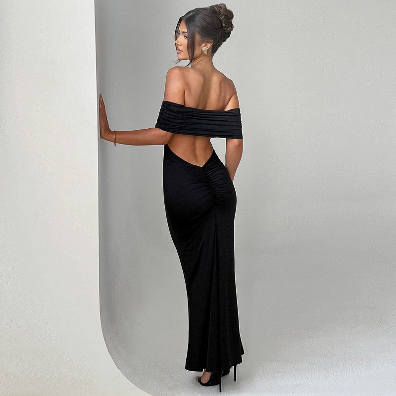 ChicShe Sommerkleid 2025: Schulterfreies, rückenfreies, figurbetontes, langes und elegantes Bodycon-Kleid (Großhandel)_voghion.com