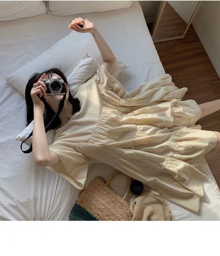 Jupe longue de maternité ChicShe, style coréen, européen et américain, tendance été, grande taille, pour femmes enceintes_voghion.com