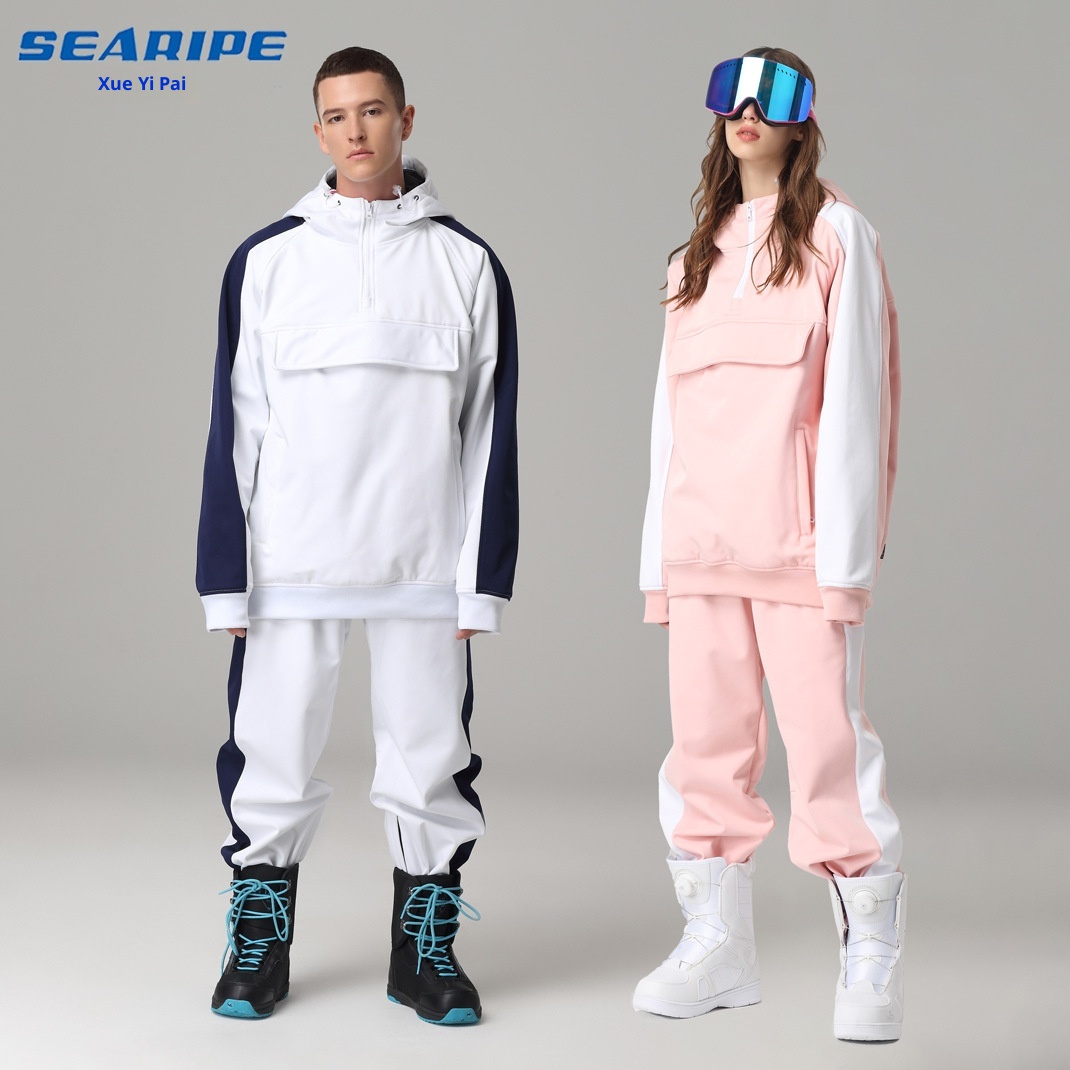001 SEARIPE Nuova tuta da sci per uomo e donna, pantaloni, impermeabile, antivento, traspirante, calda e da snowboard_voghion.com