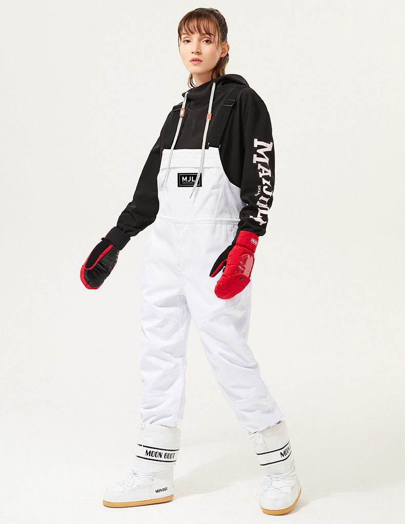 001 New Men's Women's Single And Double Board Ski Wear-Resistant Strap Winter Outdoor Waterproof Wind-Legged One-Piece Snow_voghion.com