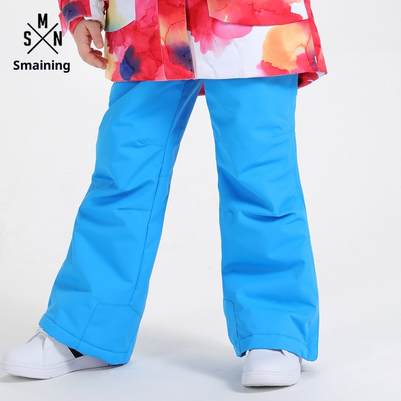 001 Stück Kinder-Latzhose, Skihose, Winter, winddicht, wasserdicht, warm, Snowboardhose für große Kinder_voghion.com