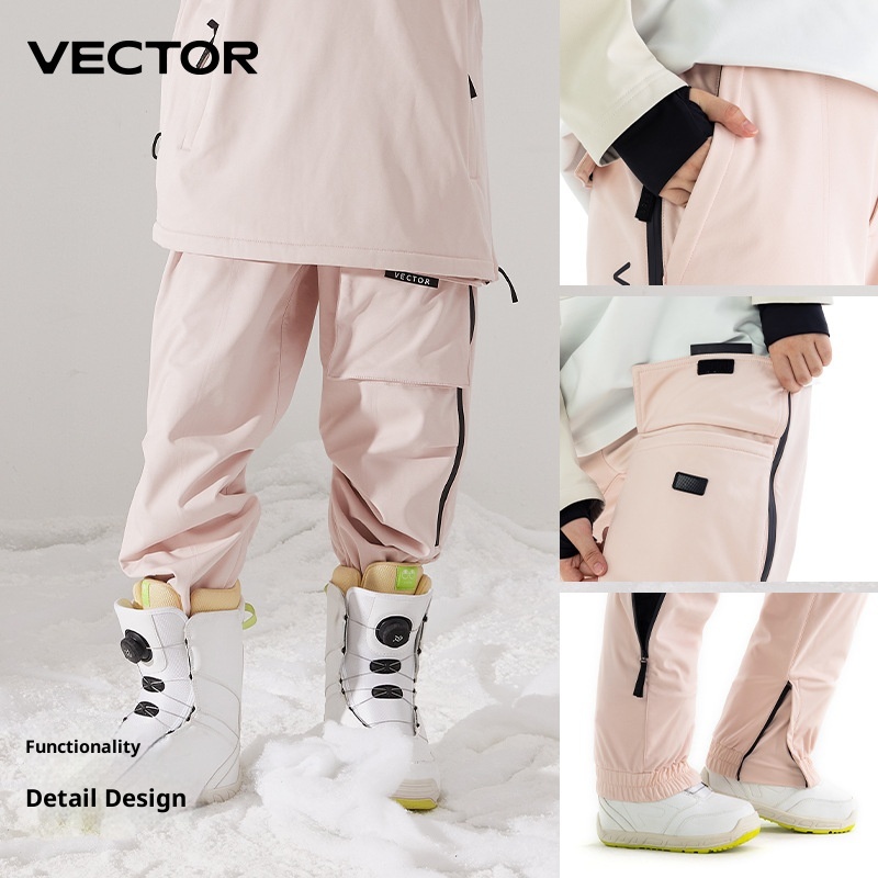 001 VECTOR New Outdoor Ski For Windproof Waterproof Warm Breathable Single Double Board Men And Women Pants Dropshipping_voghion.com