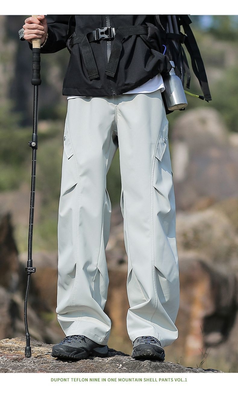 Pantaloni da sci invernali antivento impermeabili e antifreddo, spessi e foderati in pile termico, 001 Northeast Harbin Town, per uomo e donna_voghion.com