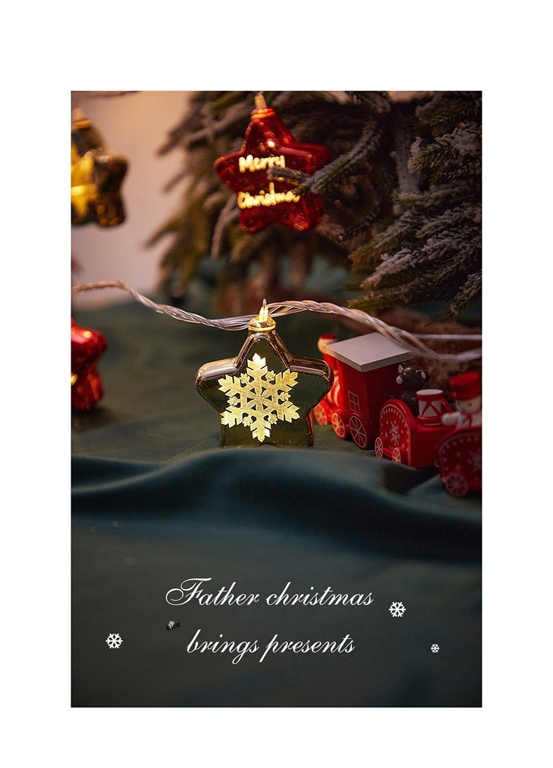 Decorazione per finestra transfrontaliera Lillian, stella elettrolitica, albero di Natale, disposizione d'atmosfera, luci a LED Tienlu Ball_voghion.com