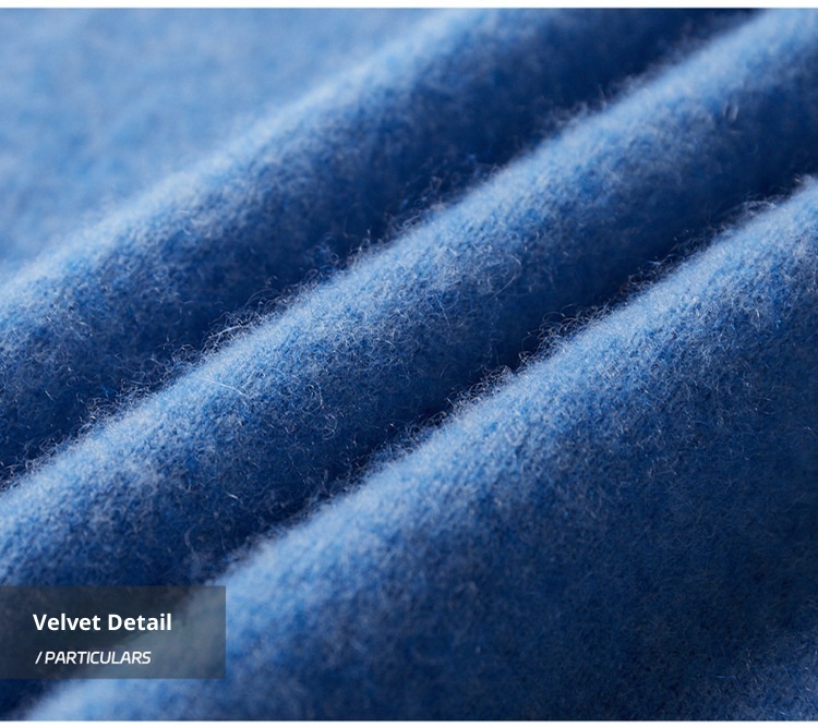 Maglione da uomo in pura lana, lavorato a maglia, tinta unita, con collo alto, in cashmere, autunno e inverno_voghion.com