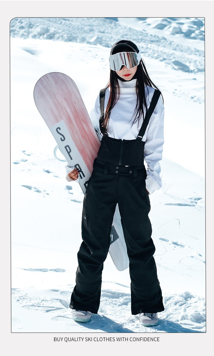 001 Trendy Suit For Men And Women, Korean Style, Windproof, Waterproof, Warm, Padded Snow Pants, Outdoor Thickened Ski Pants_voghion.com