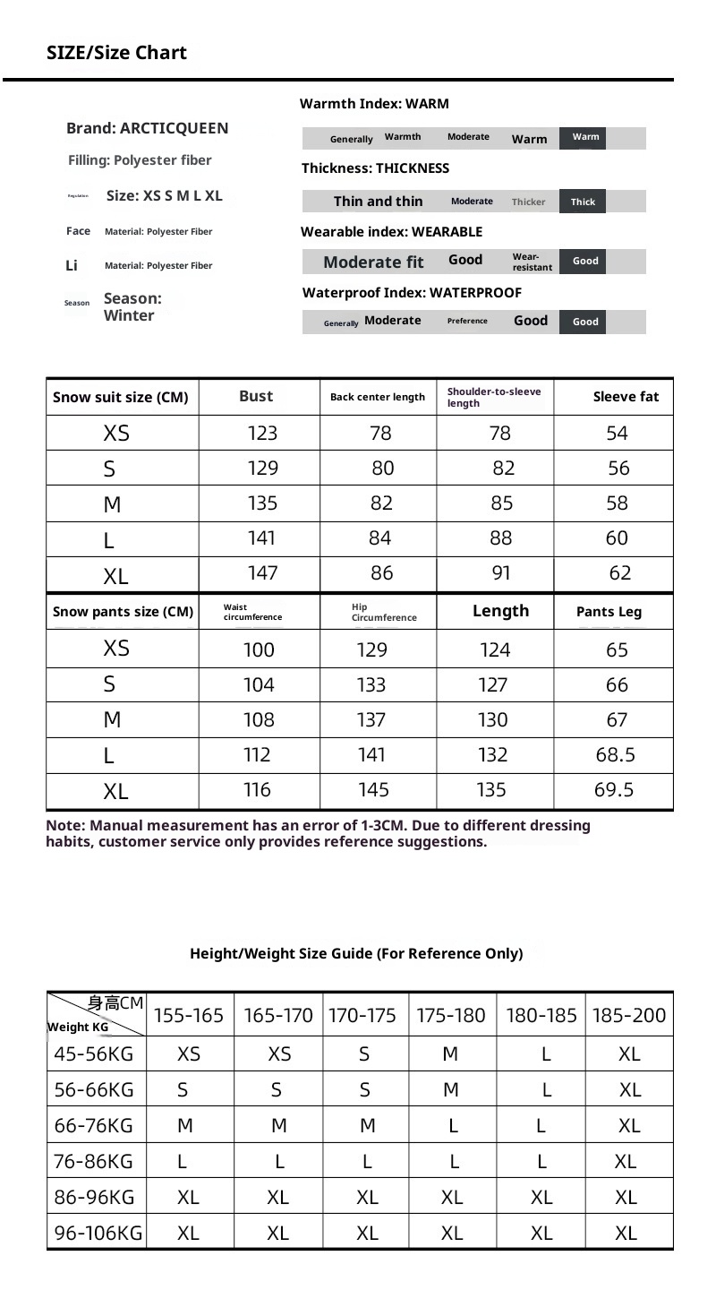001 Zestaw dla par, męski, damski, zimowy, wodoodporny, ciepły, snowboardowy i narciarski, styl transgraniczny_voghion.com