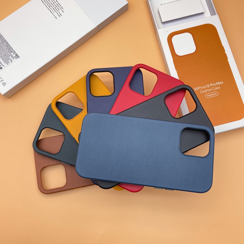 TechGlobe Suitable IPhone 12 Leather/Genuine Leather Phone Case With Magnetic Attachment And Animation For Mini/Pro Max_voghion.com