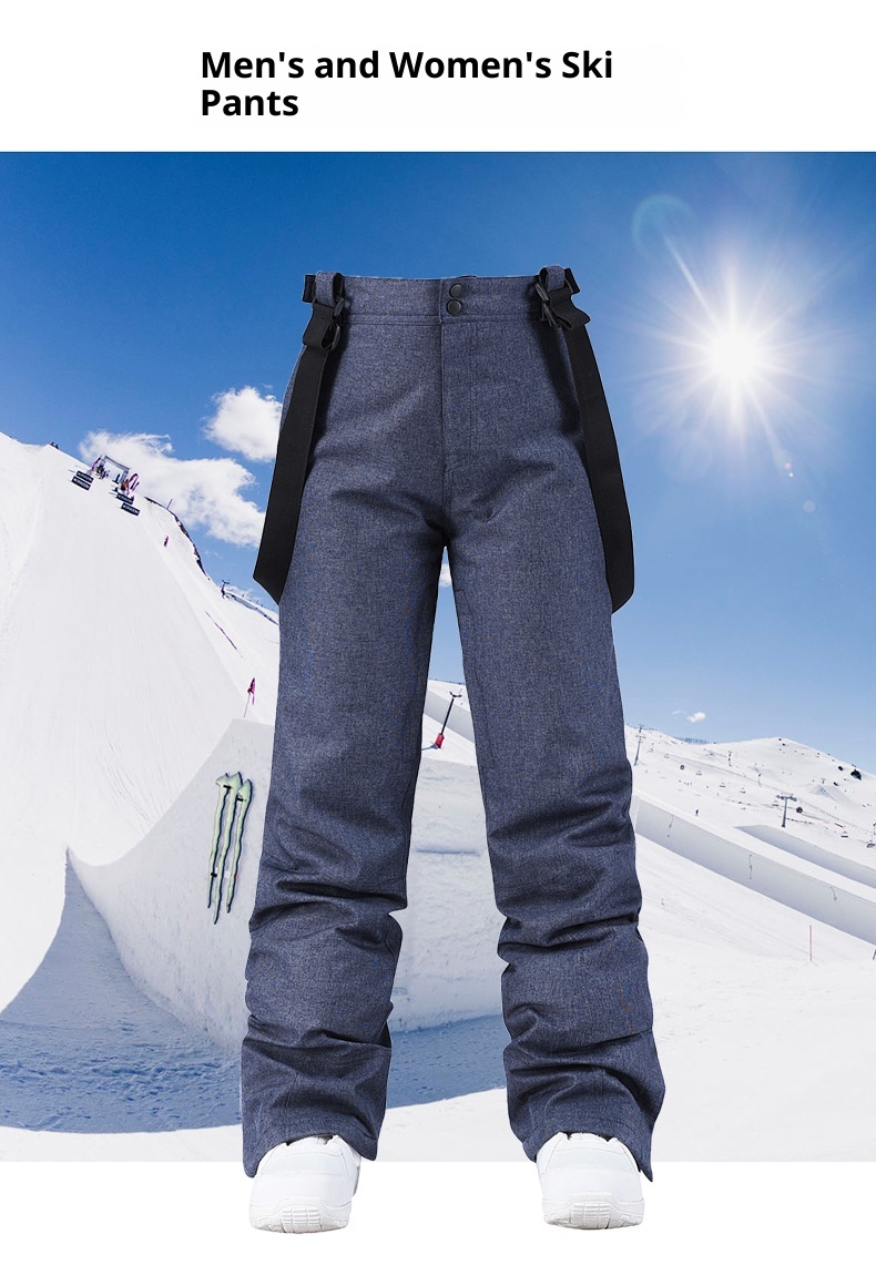 001 2023 Nuovo per donna e uomo, pantaloni da snowboard aderenti e caldi, con pettorina spessa_voghion.com