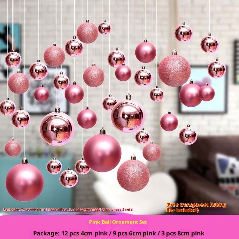 Lillian Supplies - Palline di Natale colorate da appendere al soffitto, decorazione per finestre di centri commerciali_voghion.com