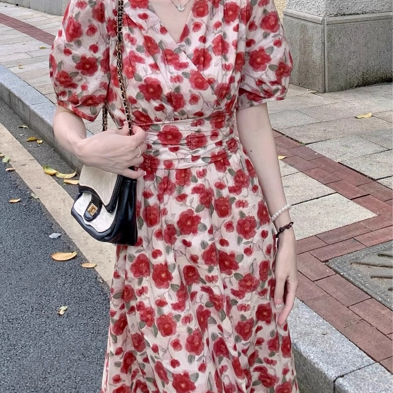 ChicShe Plus Size Tea Break French Women's Summer High-end Sense Large Hem For Plus-size Women Slimming Elegant Godd Style_voghion.com