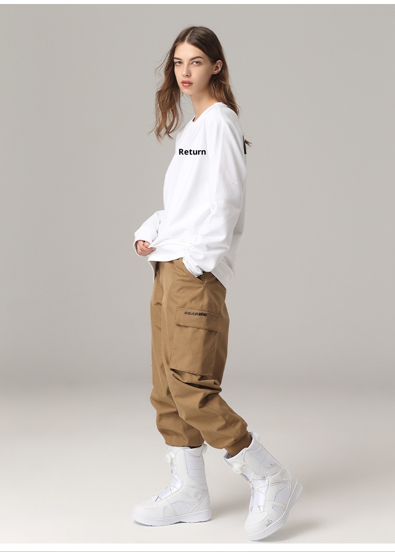 001 Xueyi Pai Double Board Snowboard For Women And Men Waterproof Warm Leggings Pants Ski Suit Korea_voghion.com