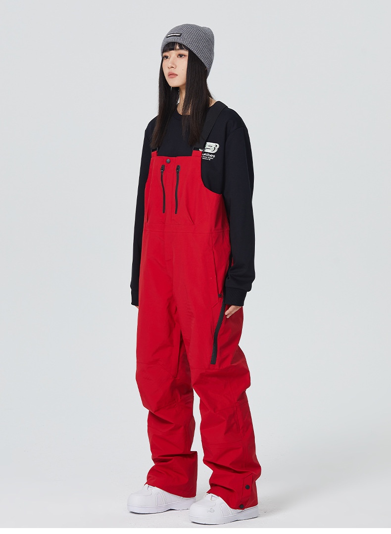 001 23-24 Schneesaison SEARIPE Snowboardanzug Latzhose für Damen und Herren Wasserdicht Verdickt Warm 3L_voghion.com