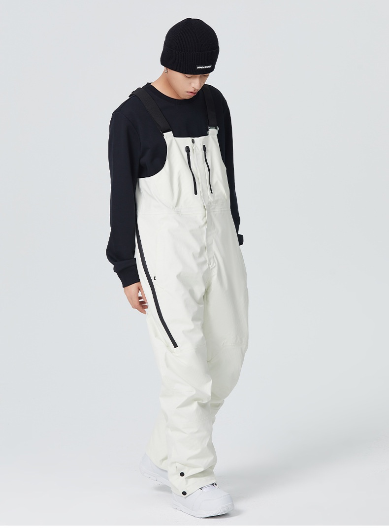 001 23-24 Schneesaison SEARIPE Snowboardanzug Latzhose für Damen und Herren Wasserdicht Verdickt Warm 3L_voghion.com