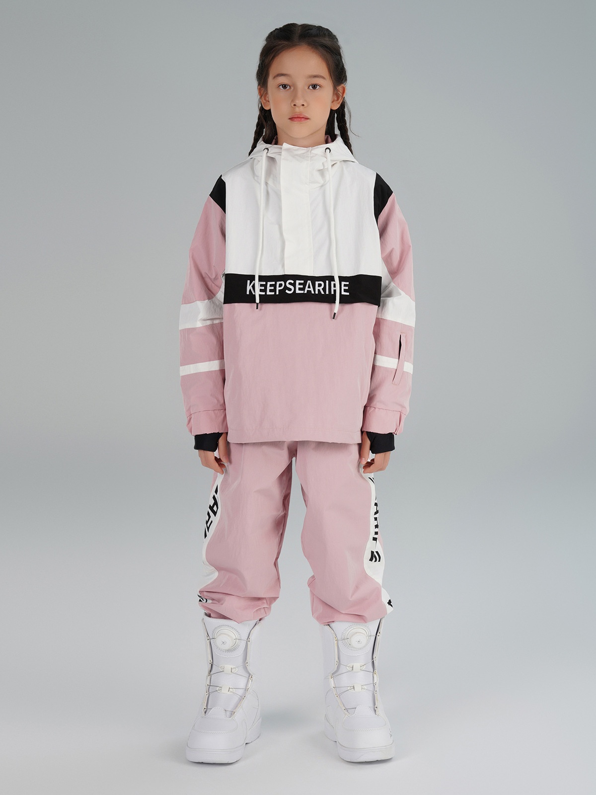 001 Xueyipai Zestaw dziecięcy dla chłopców i dziewcząt, wiatroodporny, wodoodporny, ciepły, duży zestaw spodni narciarskich dla dzieci_voghion.com