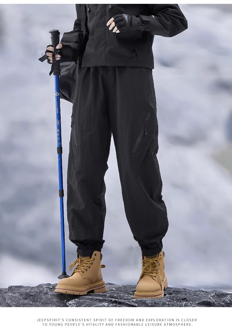 001 Camel HJCAMEL Outdoor Fleece-Lined Thickened Softshell Autumn Winter Men's Windproof Skiing Mountaineering Sports Cargo_voghion.com