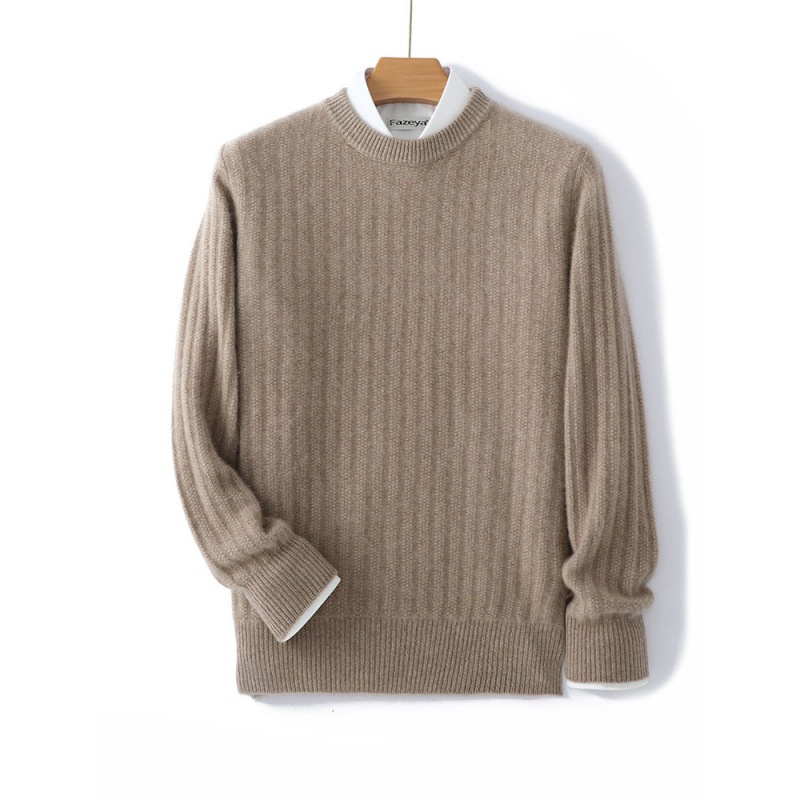 ragazzo Ragazzo Ragazzo 2024 Autunno Inverno Nuovo Uomo Giovanile Pura Lana Spessa Caldo Maglione Girocollo Maglia Top Base Camicia_voghion.com