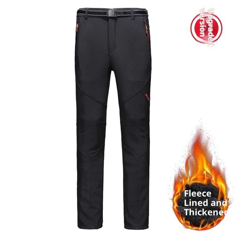 001 Minus 40 Degrees Fleece-Lined Softshell Men Women, Waterproof Windproof Ski Cotton Pants, Warm And Cold-Resistant Pants_voghion.com