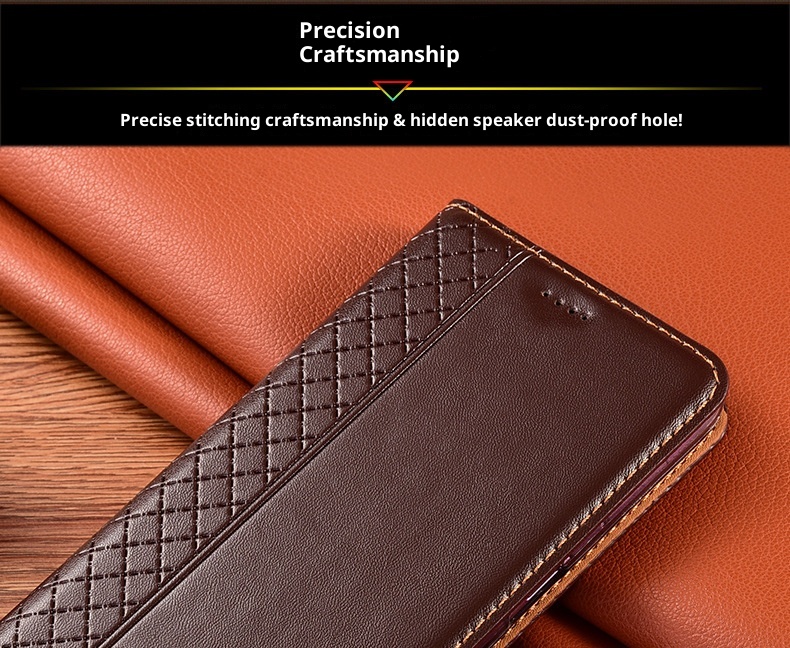 Funda protectora TechGlobe compatible con iPhone 12 mini y 12 Pro, de piel auténtica (16e)._voghion.com