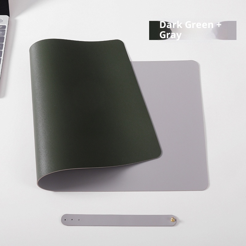 3c Manufacturer In Stock Cross-Border Leather Mouse Large Waterproof Office Desk Mat Student Writing Pad With Logo_voghion.com