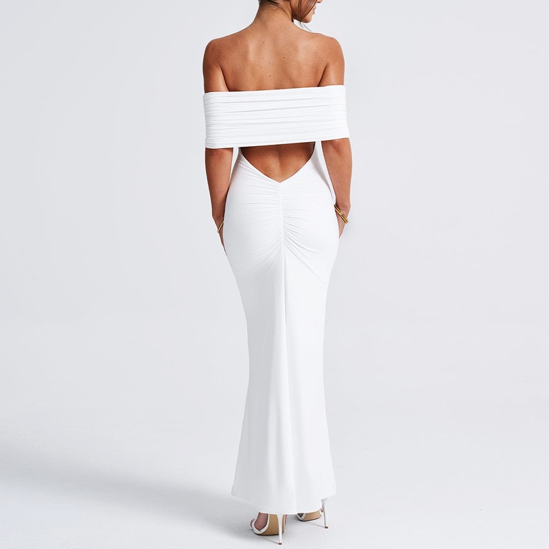 ChicShe Sommerkleid 2025: Schulterfreies, rückenfreies, figurbetontes, langes und elegantes Bodycon-Kleid (Großhandel)_voghion.com