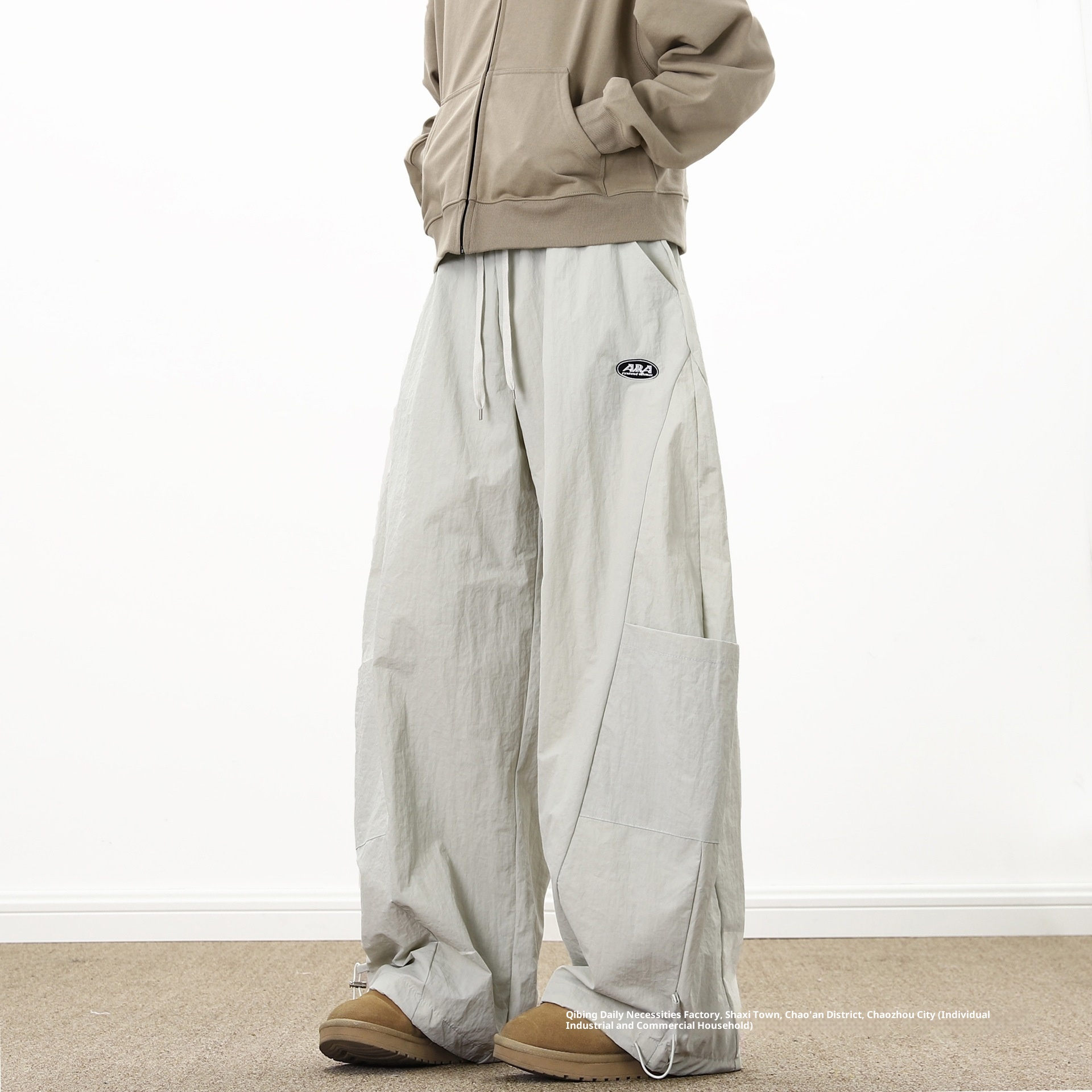 001 Clean Fit Curved Knife Pants For Men, Sprin Autumn Trendy Brand, Windproof And Waterproof, Outdoor Skiin, Free_voghion.com