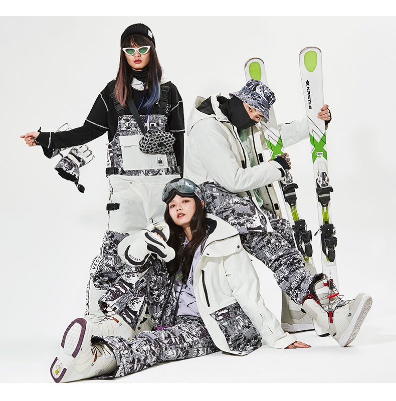 001 VECTOR Warm Single Double Board, Windproof, Waterproof, Ski Pants For Men And Women, Snow Suit_voghion.com