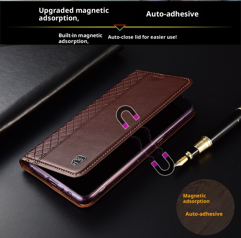 Funda protectora TechGlobe compatible con iPhone 12 mini y 12 Pro, de piel auténtica (16e)._voghion.com