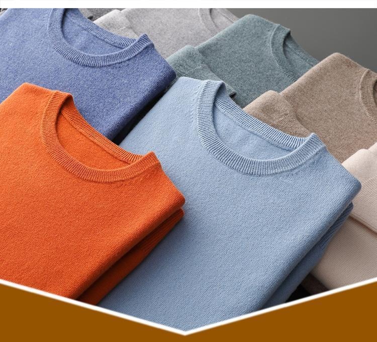 ragazzo Ragazzo Ragazzo 25 Autunno Inverno Prima Linea Pronto da indossare Girocollo Maglione da uomo in lana tinta unita Pullover caldo e largo Base_voghion.com