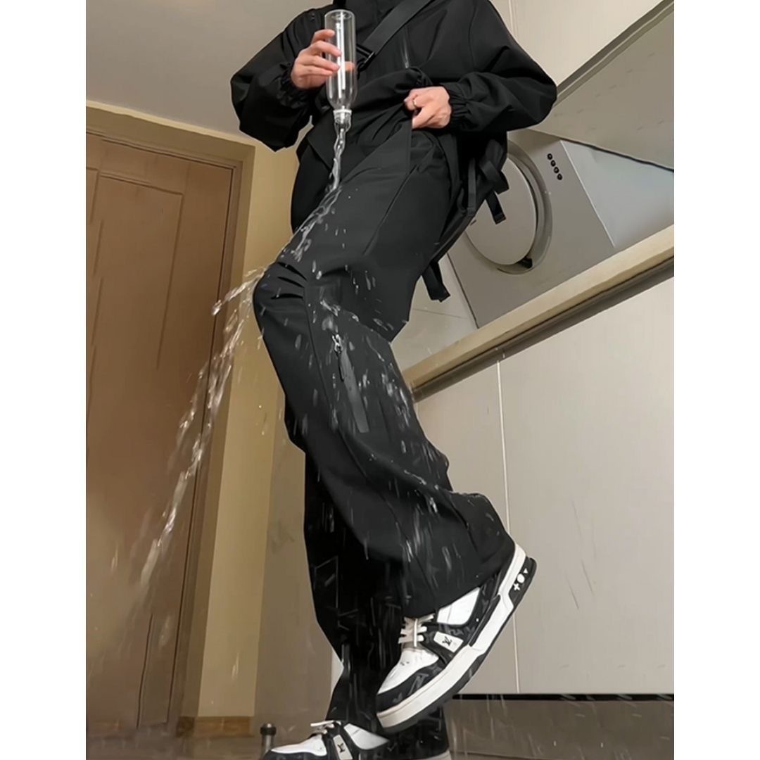 001 Rainstorm Level Waterproof For Men Spring And Autumn Casual Outdoor Sports Hiking American Style Functional Cargo Pants_voghion.com