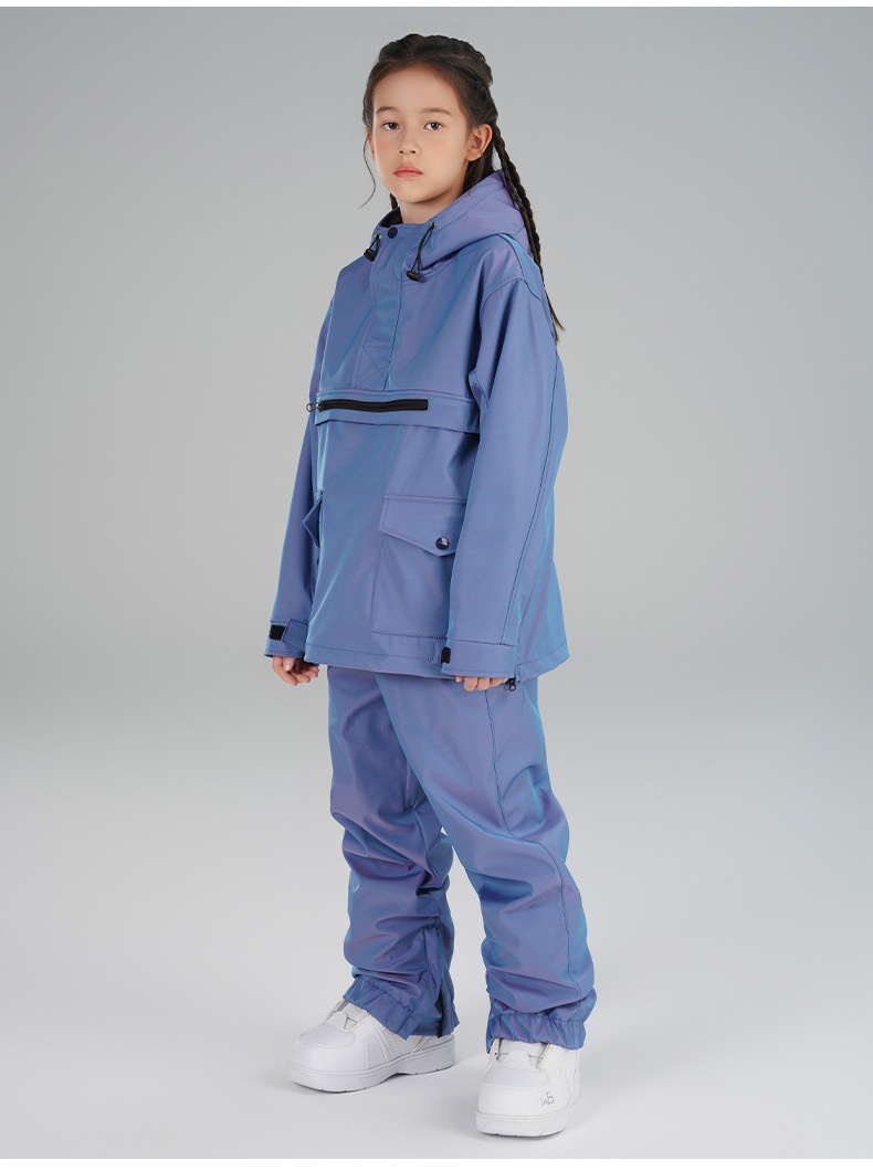 001 Xueyipai Kinderanzug Doppelboard Snowboardhose Jungen Mädchen Winddicht Wasserdicht Skiausrüstung für große Kinder_voghion.com