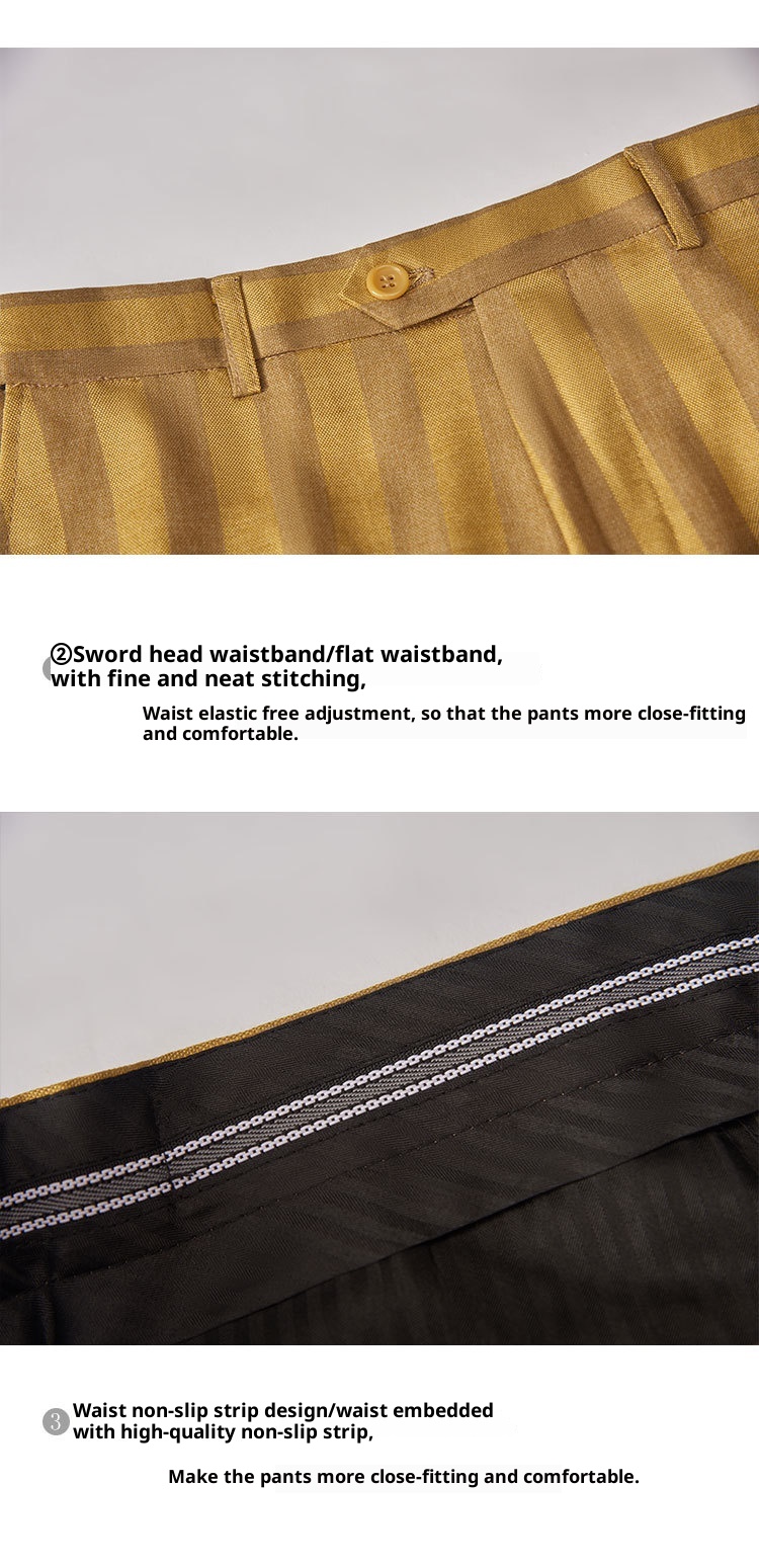 QFV507045555501<2 QFV507045555501<2 Completo da uomo autunno inverno nuovo, a righe, doppiopetto, stile coreano, casual, due pezzi, oro_voghion.com